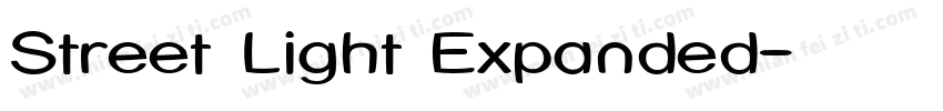Street Light Expanded字体转换